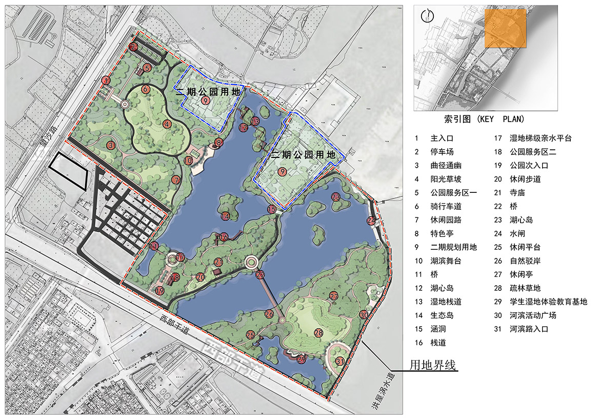 梅沙村濕地公園規(guī)劃設(shè)計總平面圖